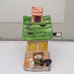 Halloween House Tealight Candleholder